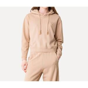 NEW FORTE FORTE essential diagonal hoodie in noce
